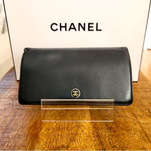 Chanel Vintage Leather CC Flap Wallet - Picture 1 of 10